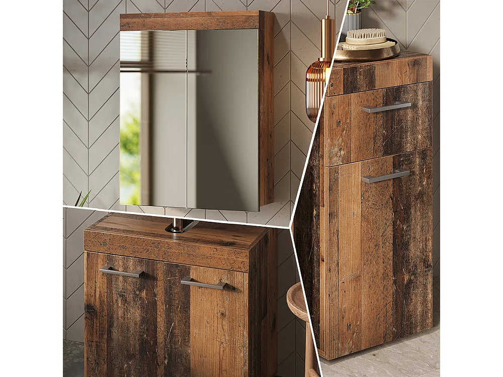 Badkamermeubelset oldstyle 60x34x56 luna