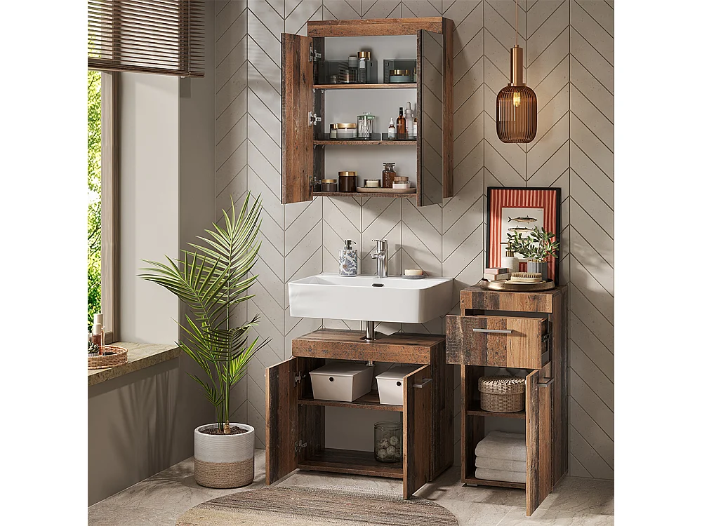 Badkamermeubelset oldstyle 60x34x56 luna