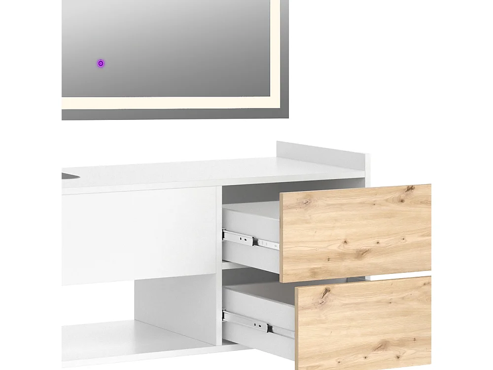 Badmöbel-Set weiß 105x43x45 alf