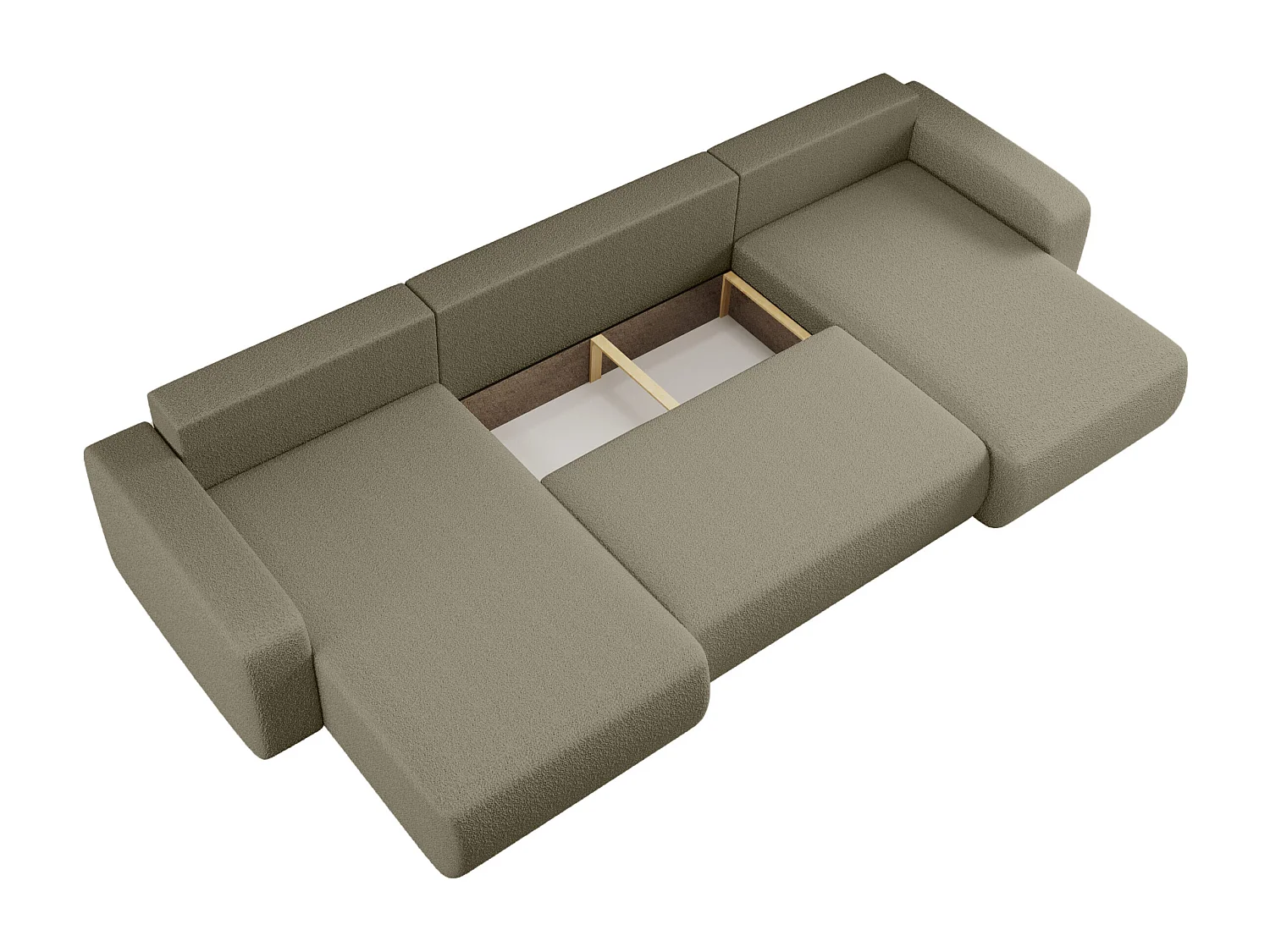 Canapé d'Angle avec fonction de couchage Piano U du fabricant