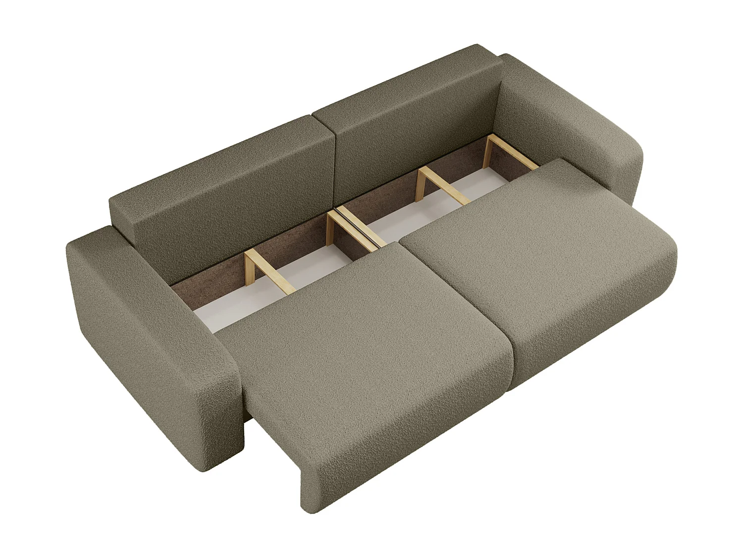 Canapé Karl avec deux coffres de rangement pour literie, option de couchage, directement du fabricant