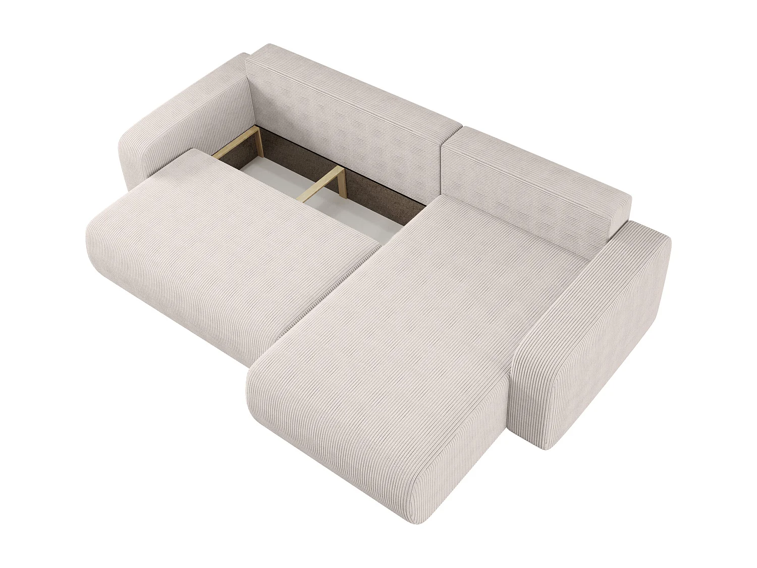 Divano angolare con funzione letto Piano XL destro del produttore