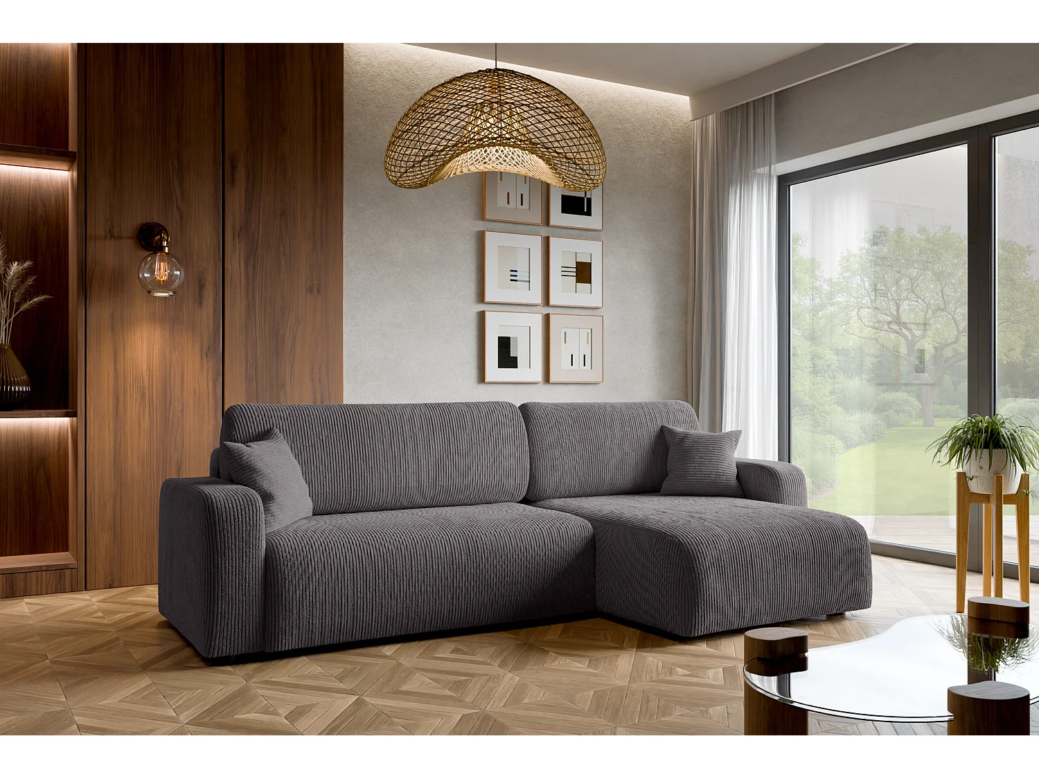 Canapé d'Angle avec fonction de couchage Piano XL du fabricant