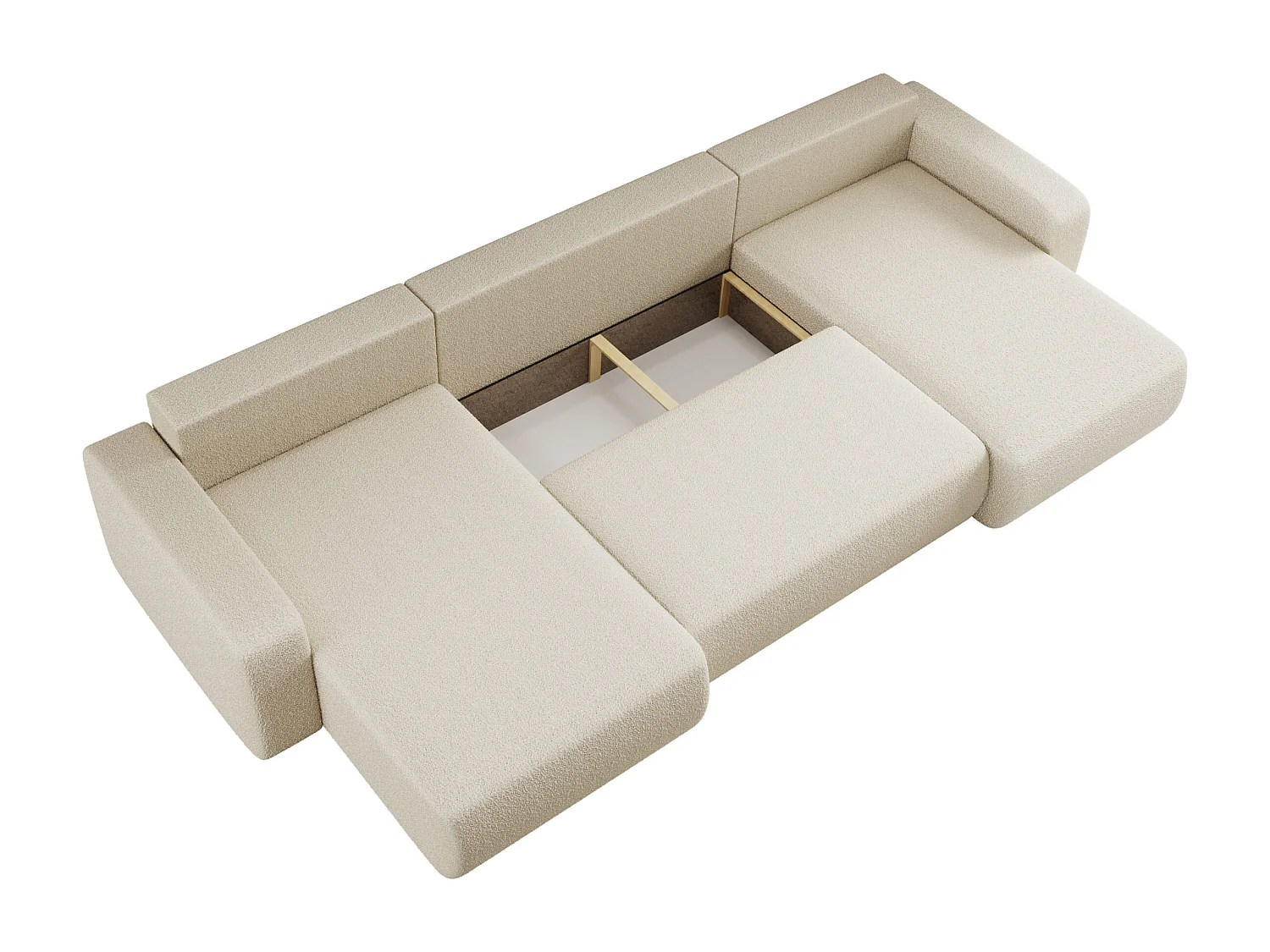 Canapé d'Angle avec fonction de couchage Piano U du fabricant