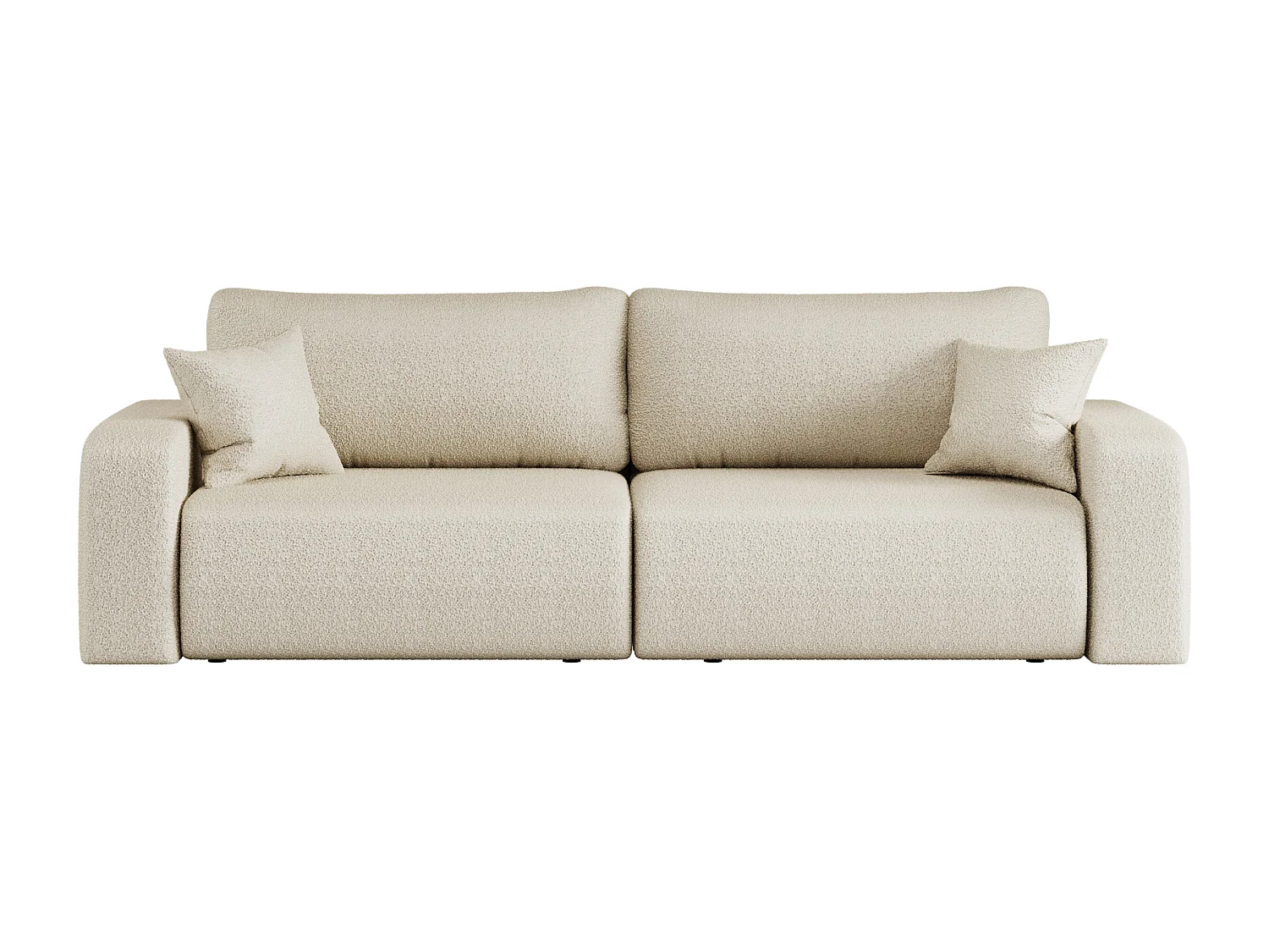 Divano Piano con due vani contenitore per la biancheria da letto.