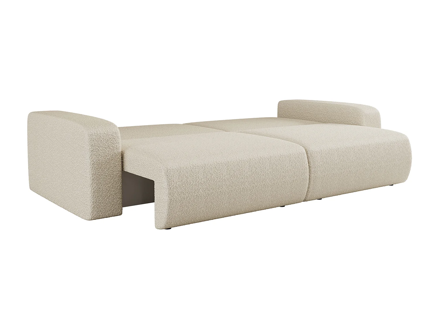 Divano Piano con due vani contenitore per la biancheria da letto.