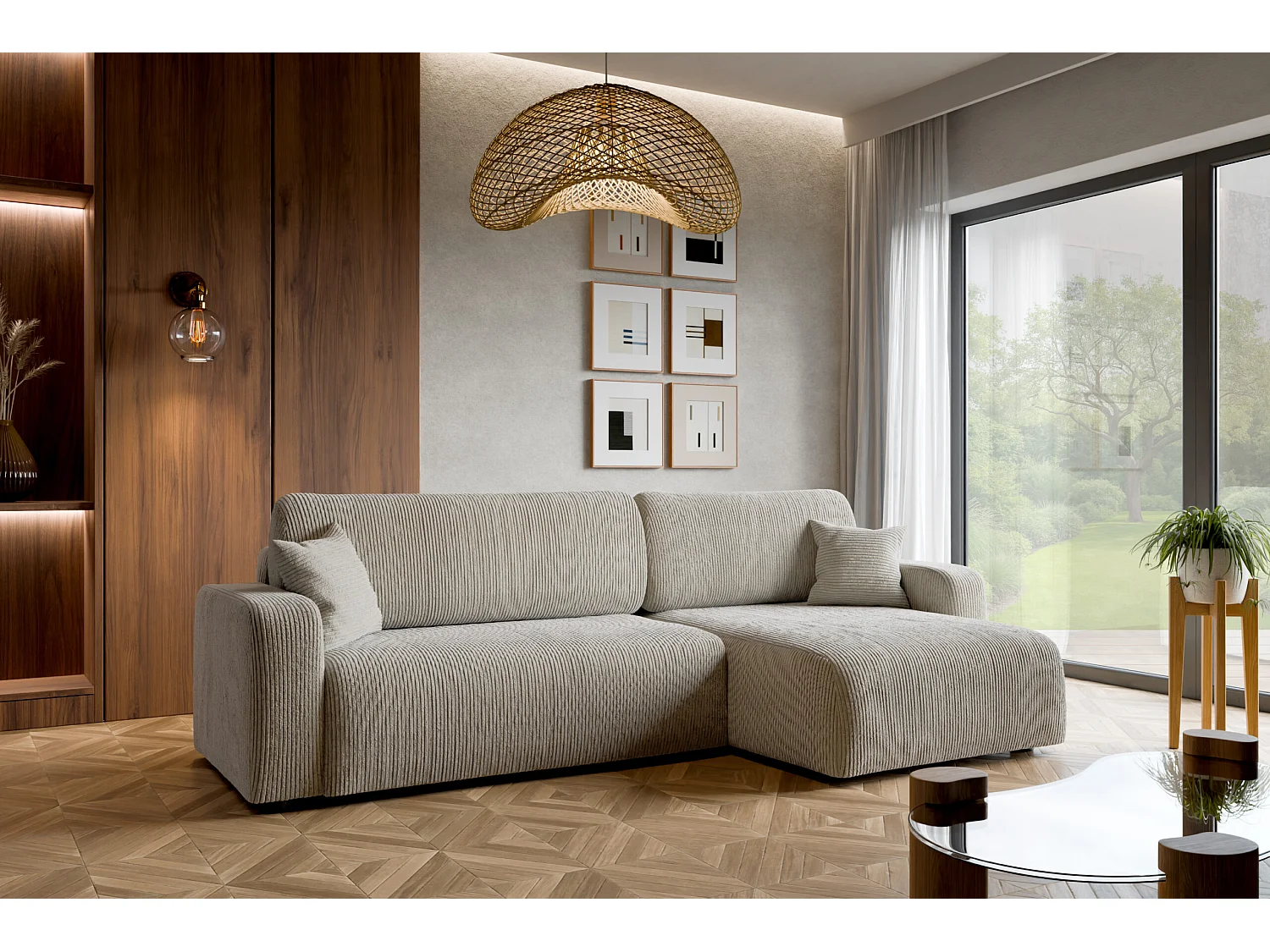 Canapé d'Angle avec fonction de couchage Piano XL du fabricant