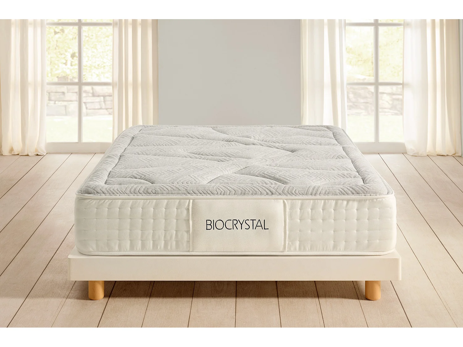 Matelas Mousse à memoire de forme Biocrystal Gold 27 - 90X200 cm - Moonia