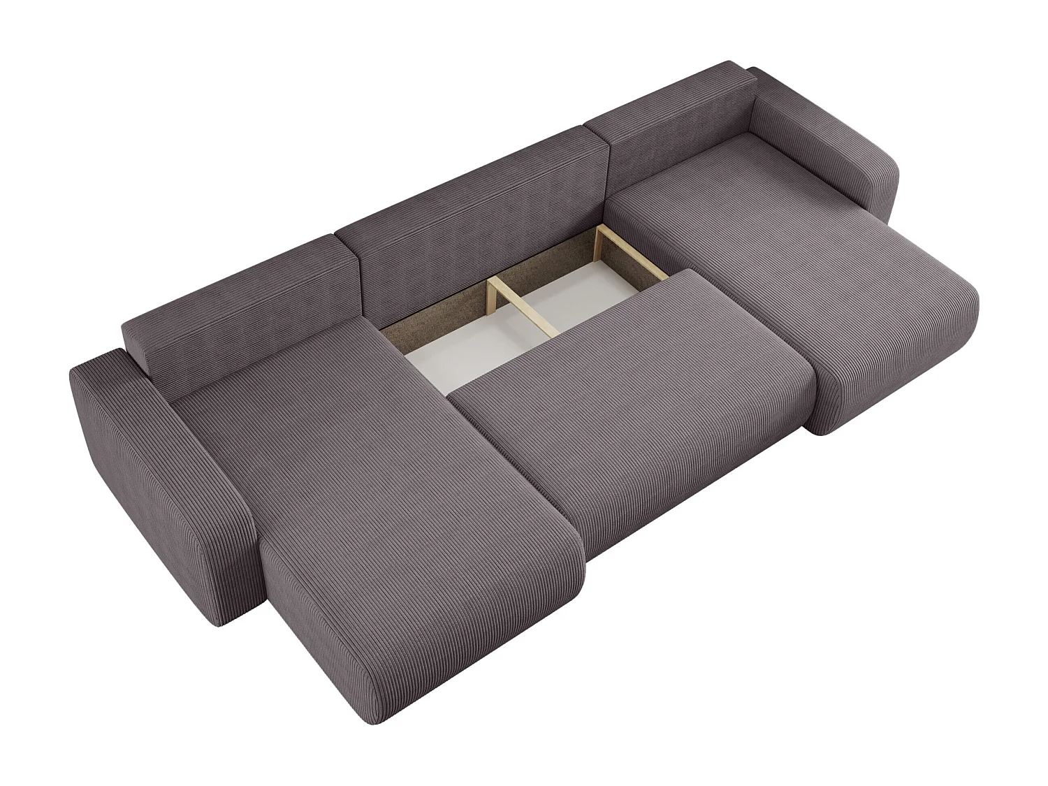 Canapé d'Angle avec fonction de couchage Piano U du fabricant