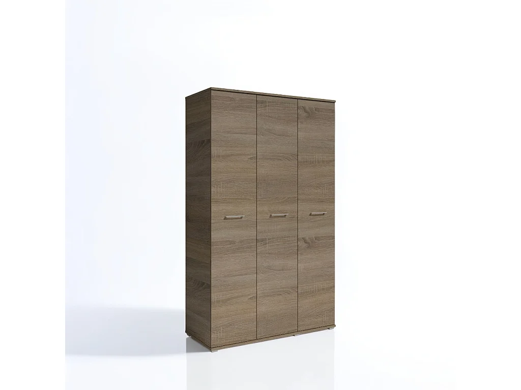 Szafa Otwierana Trzydrzwiowa 120cm x 200cm TRUFLA | Półki + Wieszak