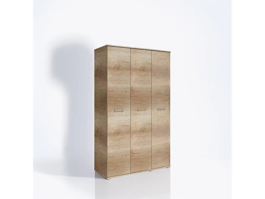 Szafa Otwierana Trzydrzwiowa 120cm x 200cm CANION | Półki + Wieszak