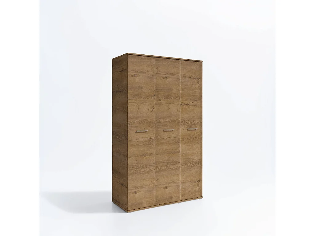 Szafa Otwierana Trzydrzwiowa 120cm x 200cm LEFKAS | Półki + Wieszak