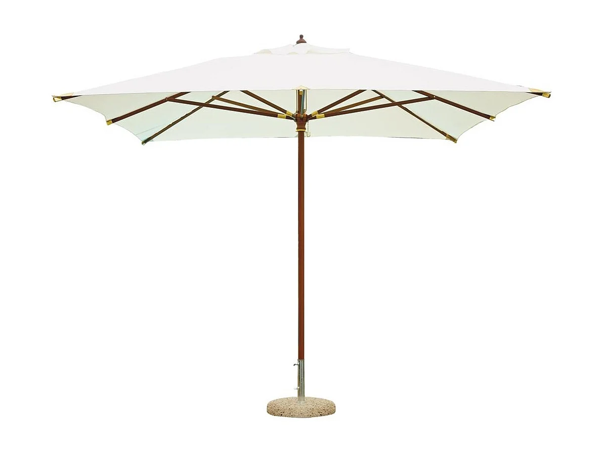 Ombrellone in legno e poliestere 3x4m da giardino Manora