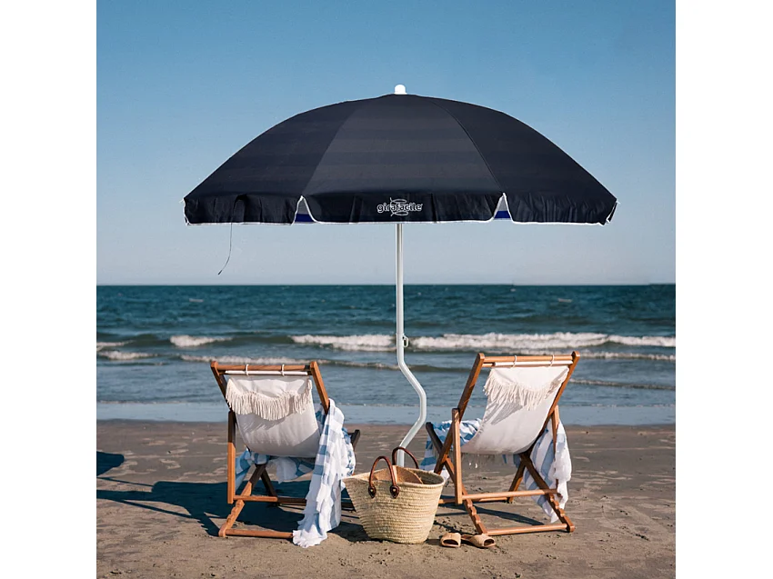 Parasol de plage GiraFacile 200 cm coton pêche Artemide - Jaune