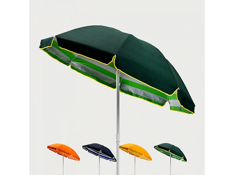 Sombrilla para playa y jardín algodón 200 cm Tropicana - Verde oscuro