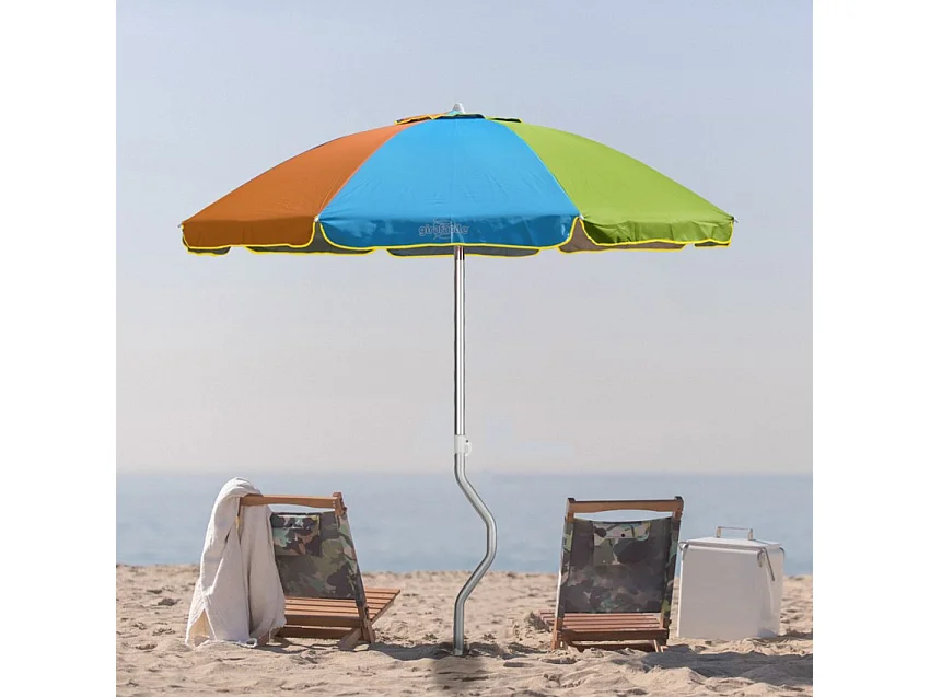 Sombrilla GiraFacile Afrodite de 200 cm protección UV y Estructura de Aluminio - Multicolor 1