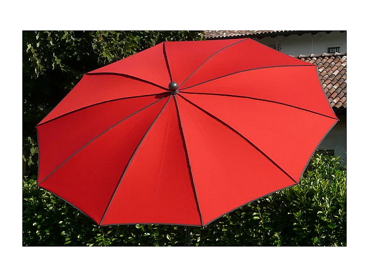Ombrellone palo centrale Border Made in Italy - diametro 200 cm - Rosso