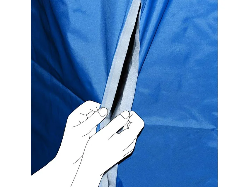 Sombrilla Playa y jardín GiraFacile 200 cm Protección uv Cortina Zeus - Verde oscuro