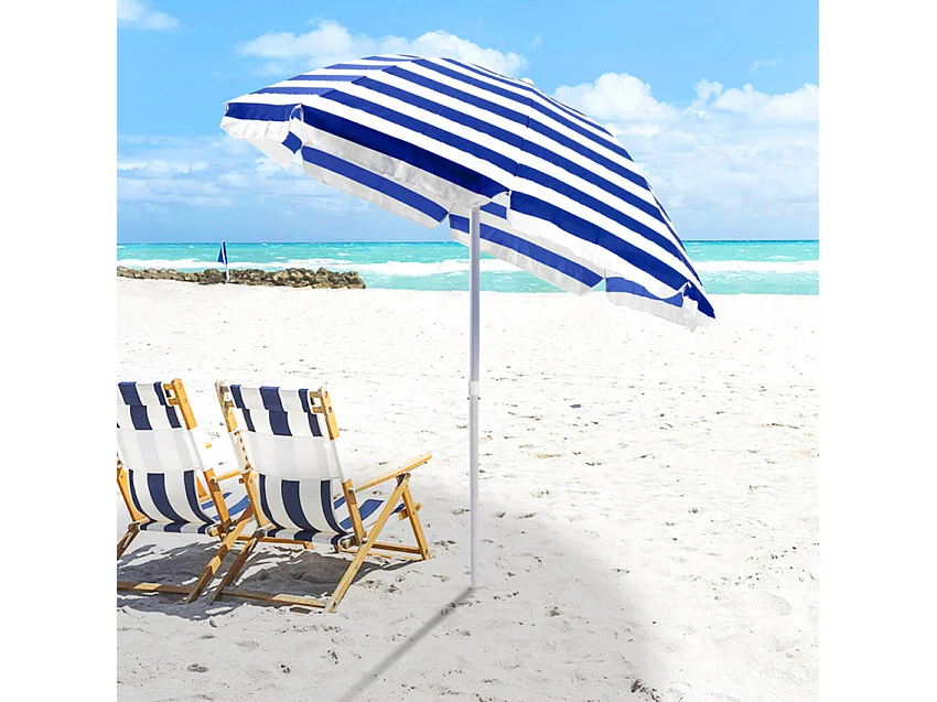 Sombrilla Playa algodón 180 cm ligera Taormina - Fantasía de Mar 4