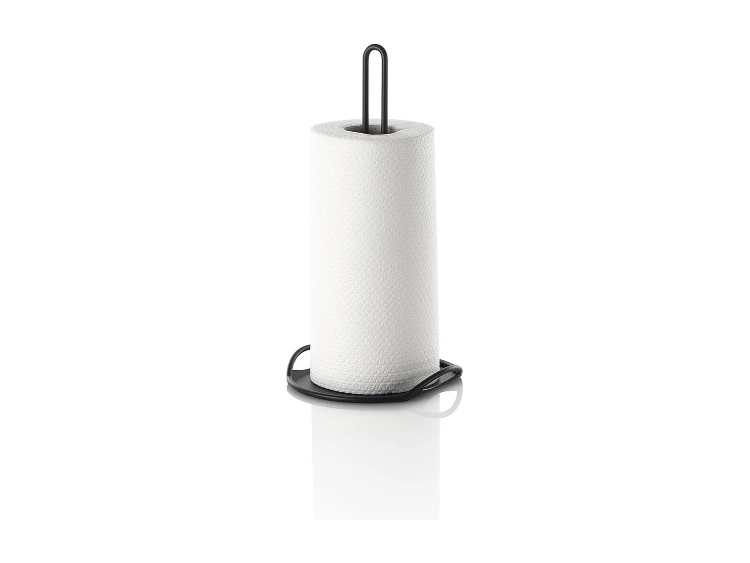 Portarrollos de cocina de metal mate Singe - Negro