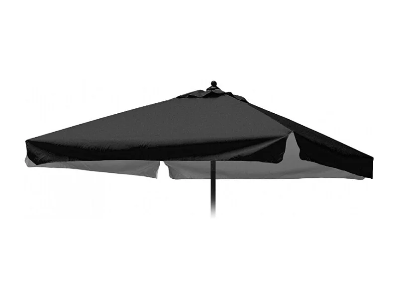 Tela Parasol Jardín 2 x 2 Cuadrado Plutone Noir con volantes