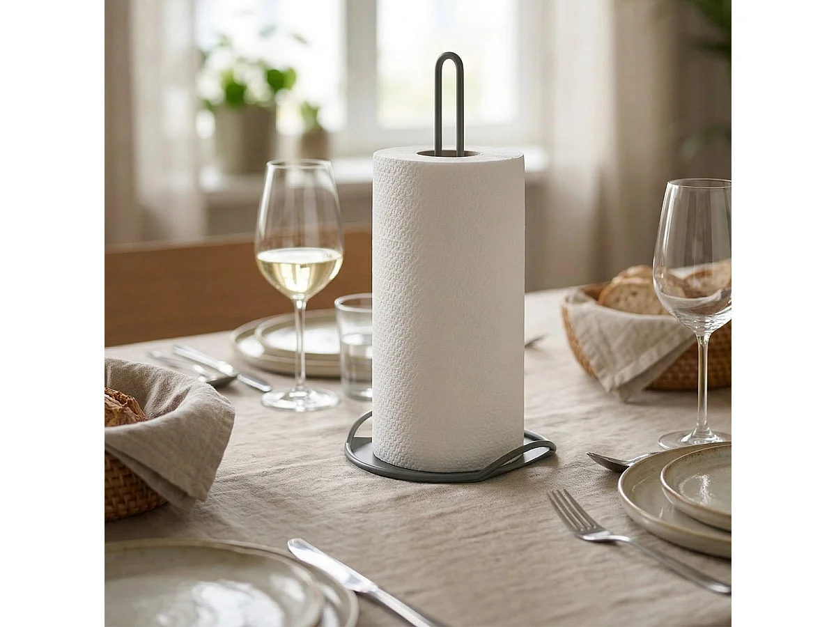 Portarrollos de cocina de metal mate Singe - Verde oscuro