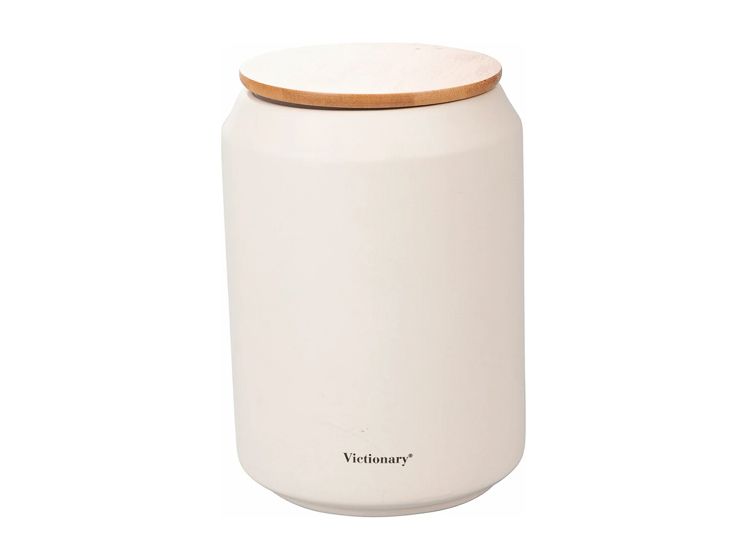 Biscottiera in ceramica con coperchio bambù 12,5x18 Victionary