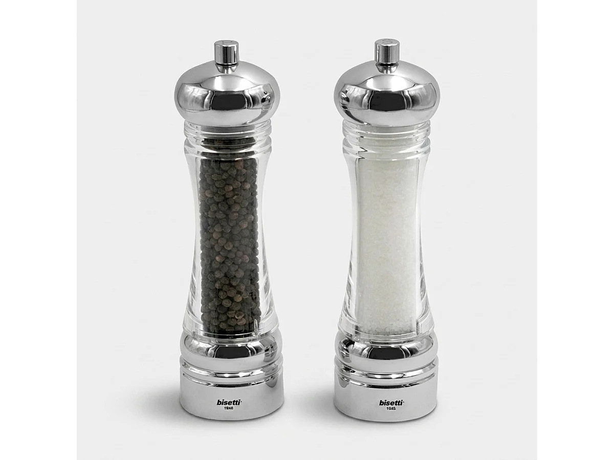 Transparente Salz- und Pfeffermühle für Tisch und Küche 21cm Pierre Gourmet