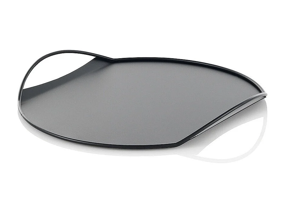 Vassoio in metallo portavivande dal design moderno Tab - Nero