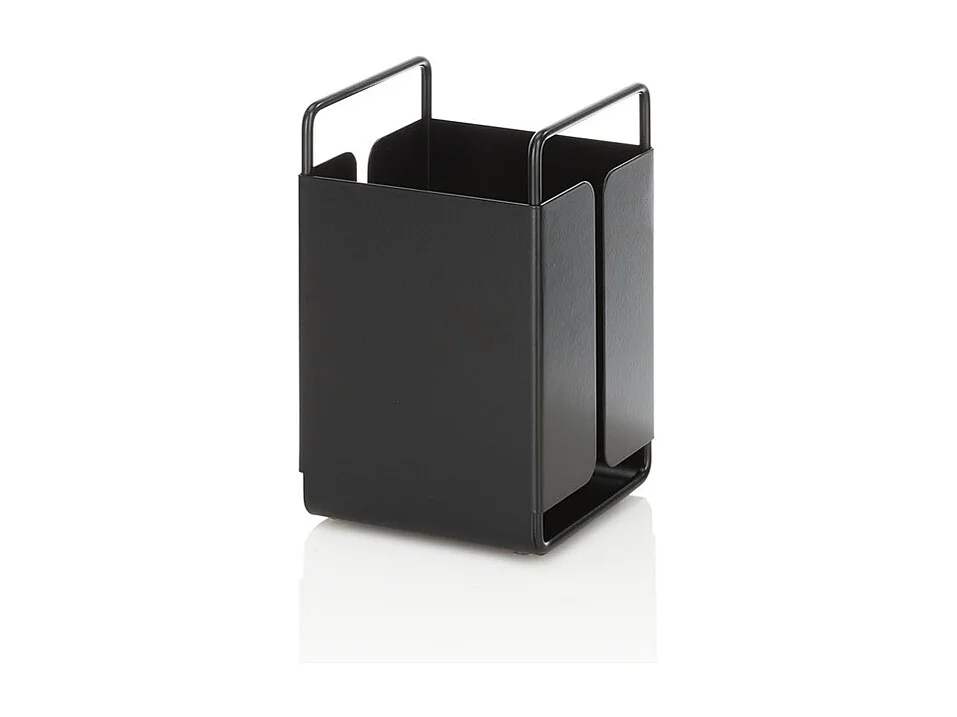 Porta utensili da cucina in metallo Kadax - Nero