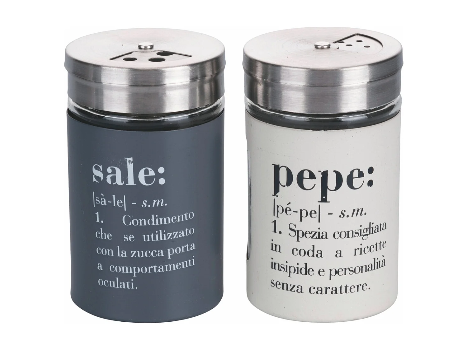 Set portacondimenti olio sale aceto spezie pepe da tavola Victionary - Grigio
