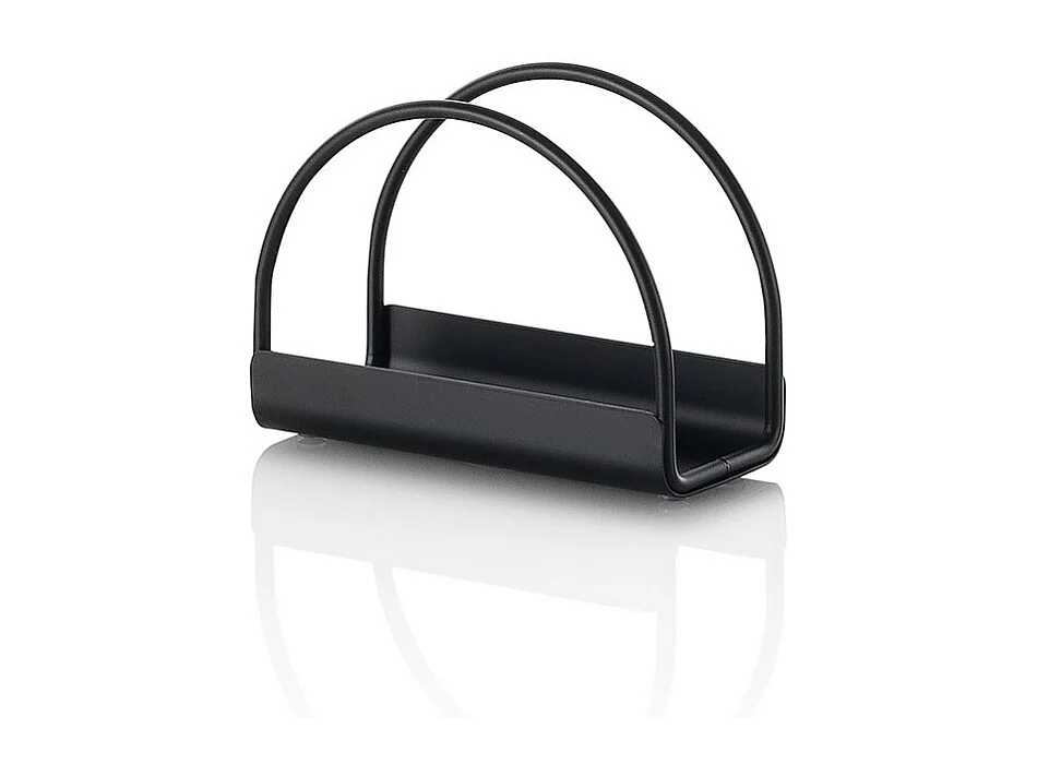 Behr Tisch-Serviettenhalter aus mattem Metall - Schwarz