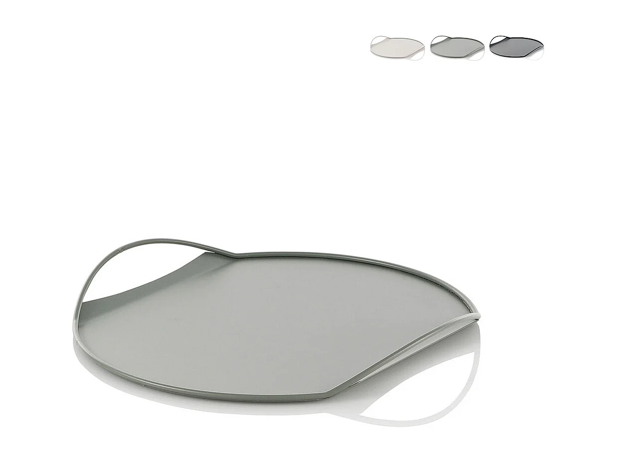 Vassoio in metallo portavivande dal design moderno Tab - Verde