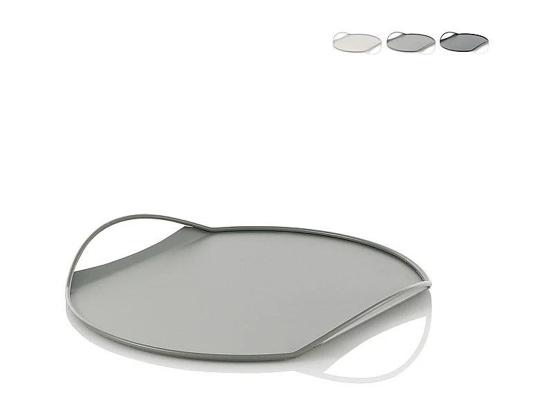 Vassoio in metallo portavivande dal design moderno Tab - Verde