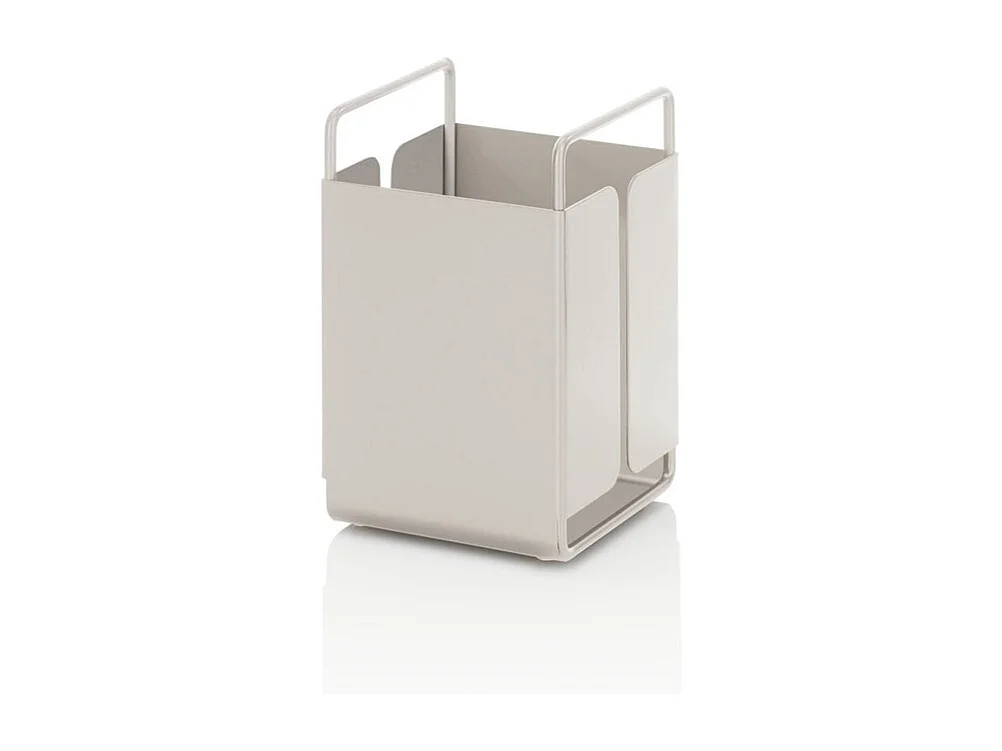 Porta utensili da cucina in metallo Kadax - Bianco