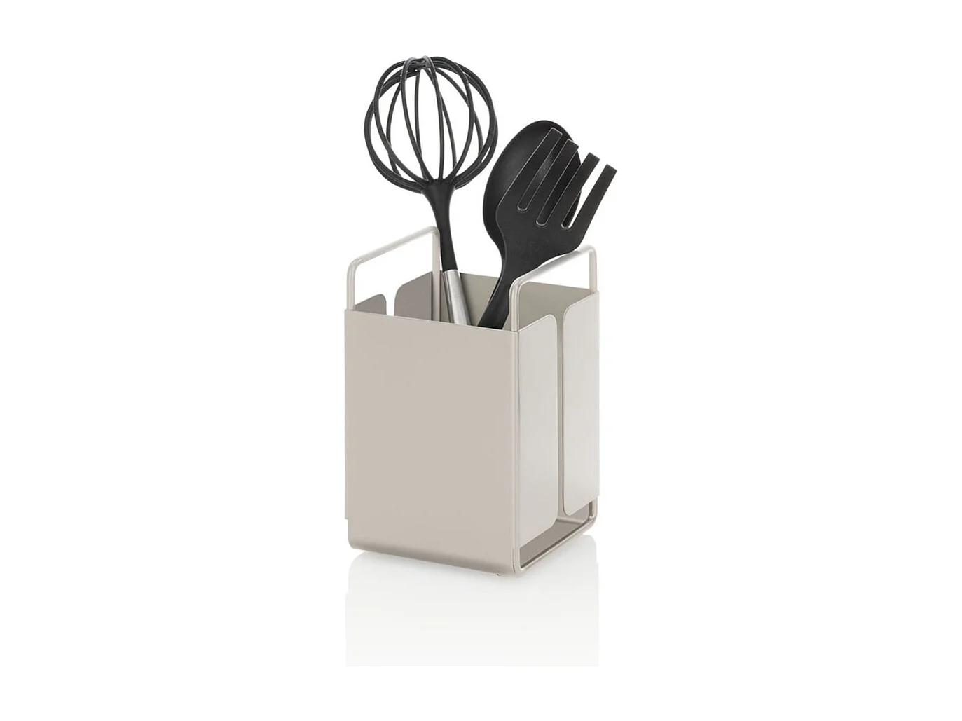 Kadax Küchenutensilienhalter aus Metall - Weiß