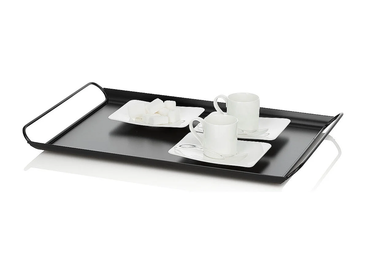 Bandeja portavivieres de metal negro Thomas