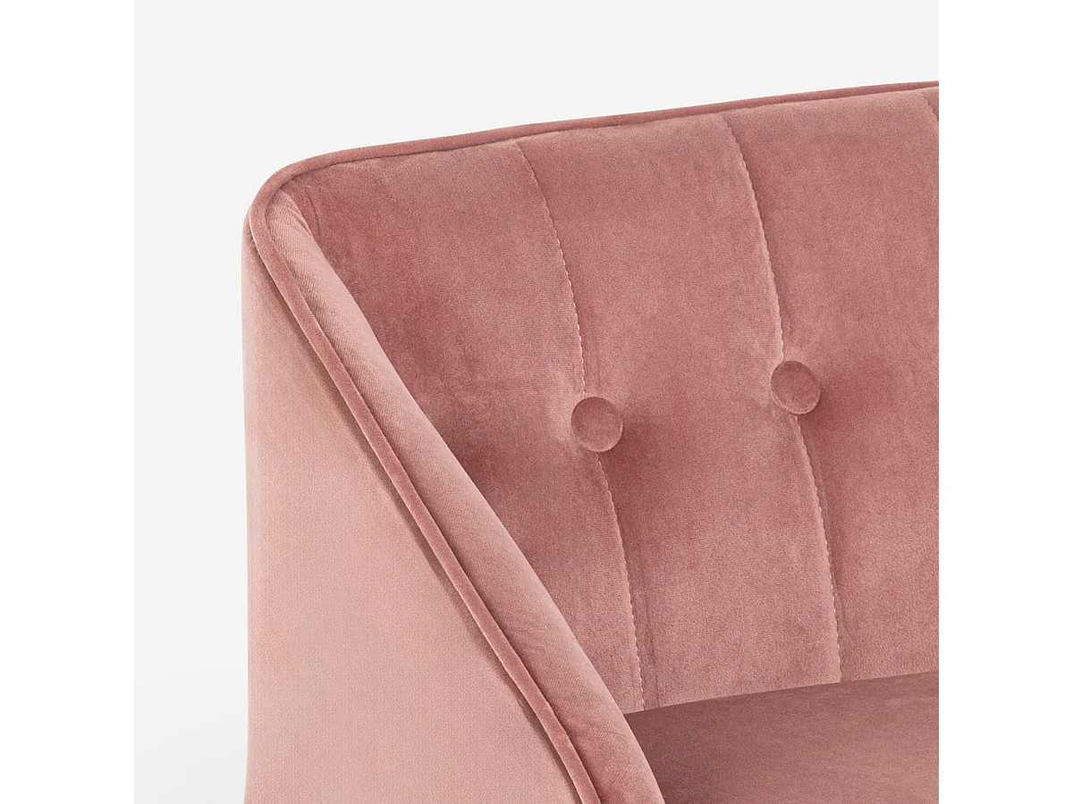 Chaise longue canapé pour chiens et chats en velours Serin - Rose