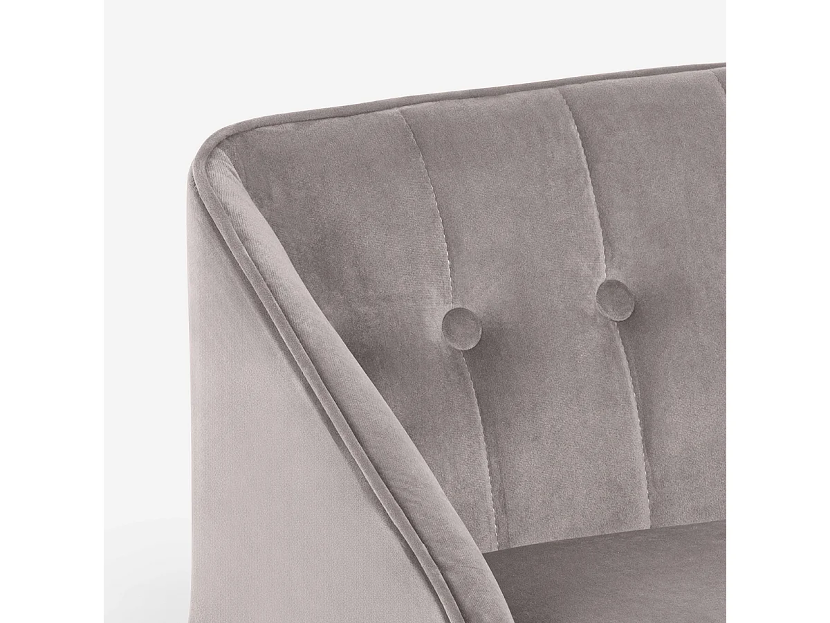 Chaise longue canapé pour chiens et chats en velours Serin - Gris