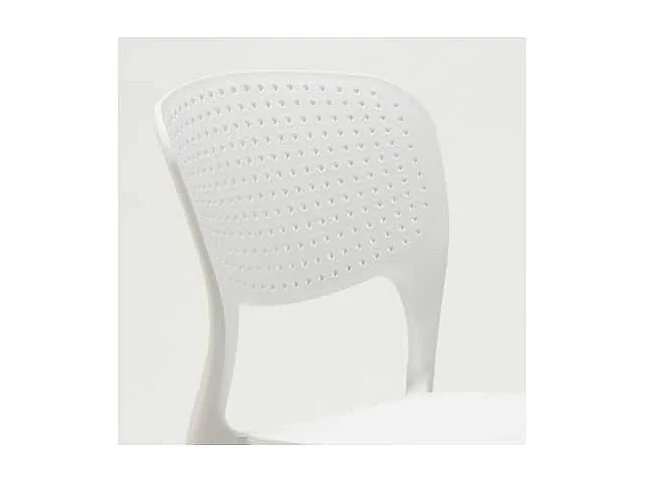Sedie cucina bar polipropilene impilabile esterno interno Garden Giulietta - Bianco