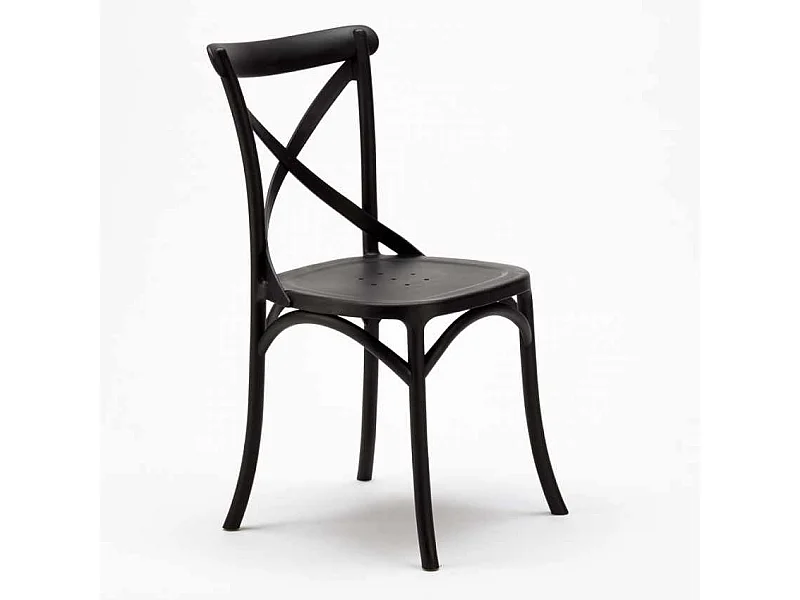 Stühle Küche Esstisch Esszimmer Vintage - Schwarz