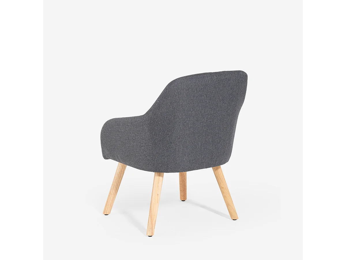 Silla estilo nórdico para cocina y comedor gris Yamori