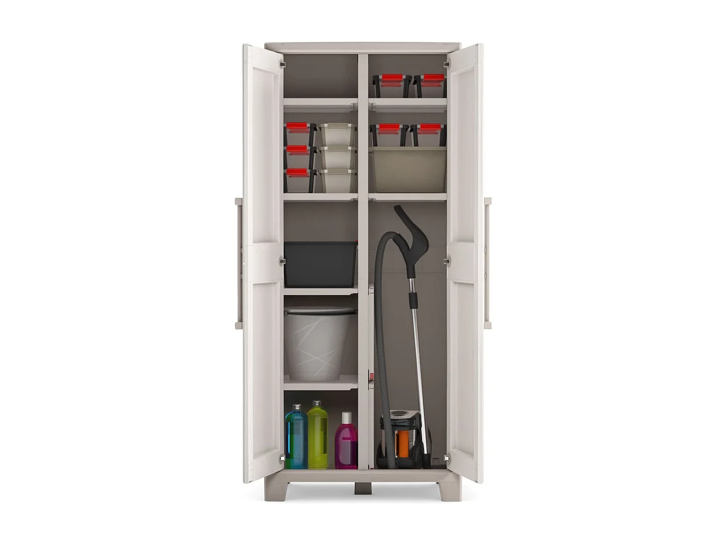 Keter Armadietto Multiuso Gulliver Beige e Marrone 182 cm