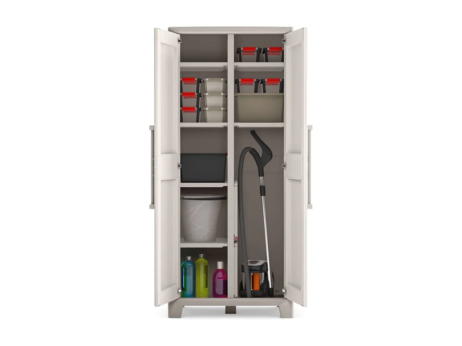 Armario exterior 8 estantes regulables Gulliver Multispace XL Keter