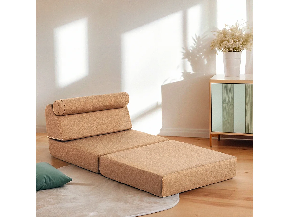 Poltrona letto singolo pieghevole da terra salvaspazio Jasmine