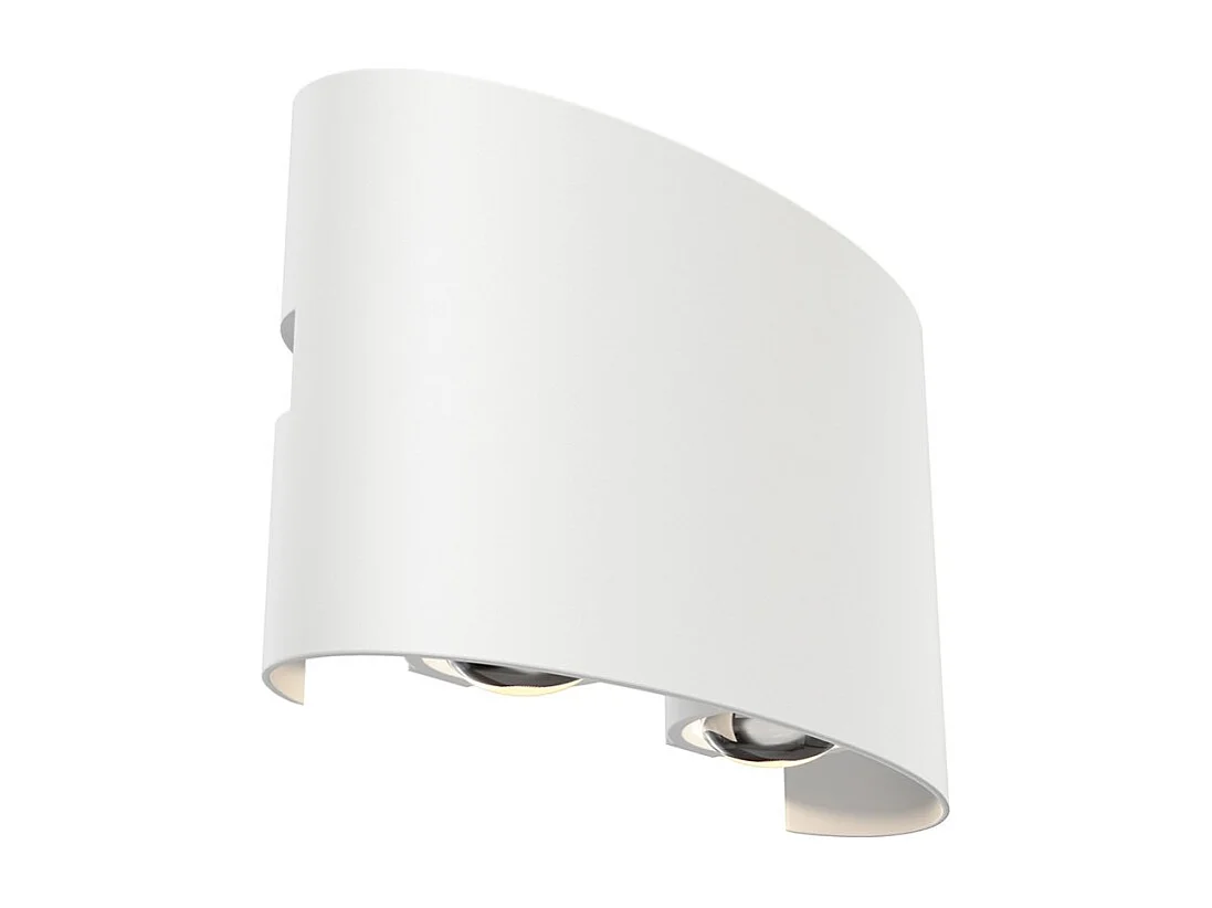 Maytoni Strato Outdoor oben unten Wandleuchte Weiß, IP54, 3000K