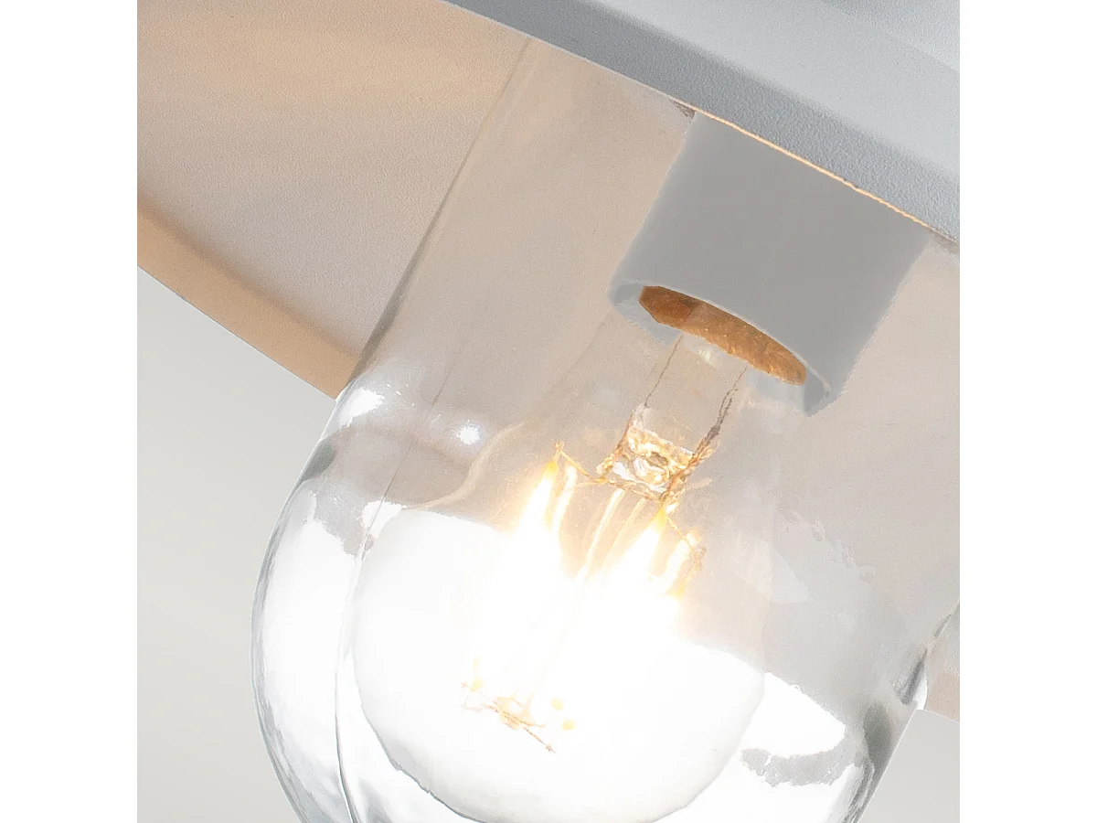 Elstead Klampenborg Außenkuppel-Wandleuchte Weiß, IP44