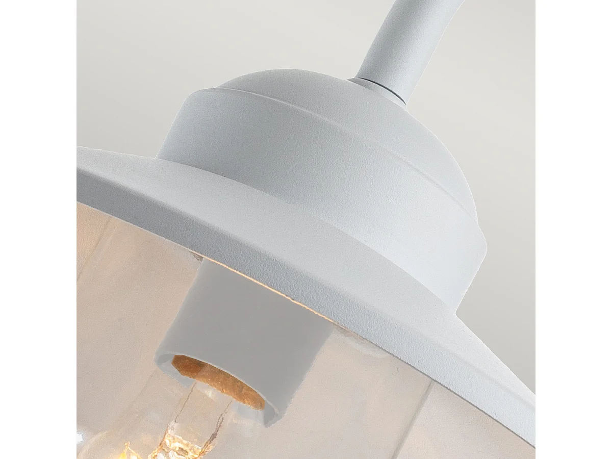 Elstead Klampenborg Außenkuppel-Wandleuchte Weiß, IP44