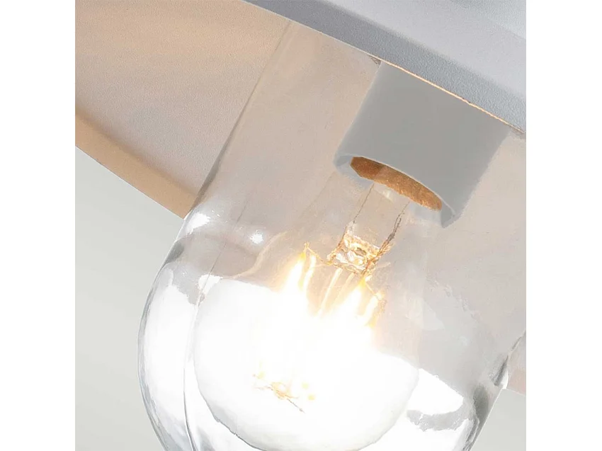 Elstead Klampenborg Außenkuppel-Wandleuchte Weiß, IP44