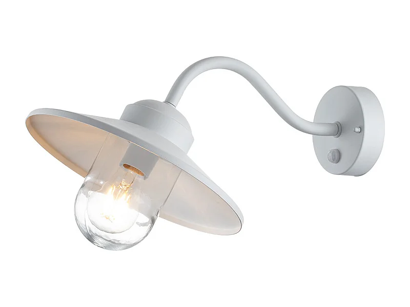 Elstead Klampenborg Lampada da parete per esterni a cupola bianca, IP44